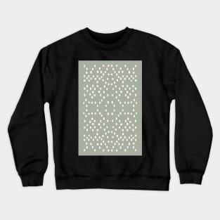 Geometric green dots pattern Crewneck Sweatshirt